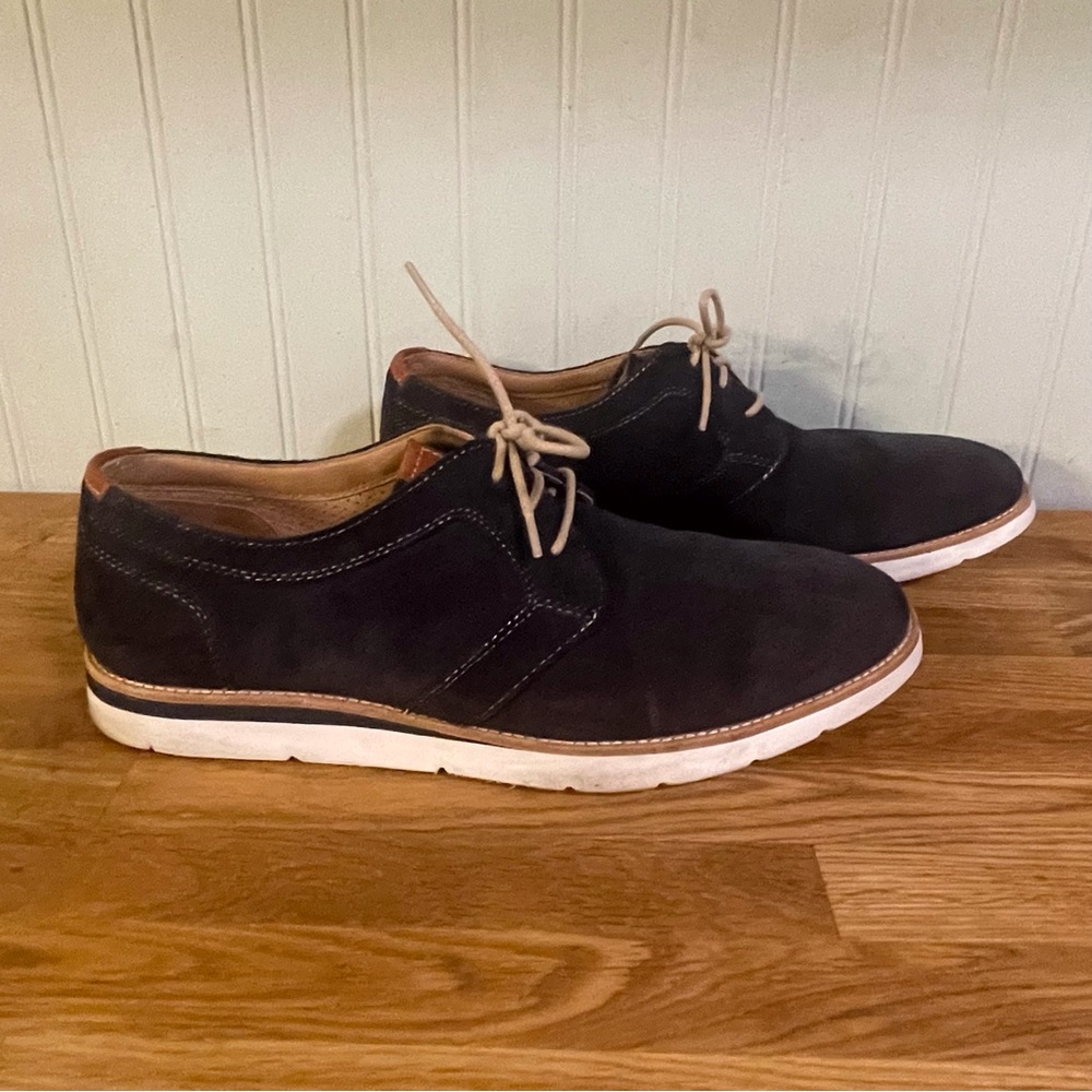 Johnston & Murphy Campton Perforated Suede Men’s Oxford Shoes (10.5M)